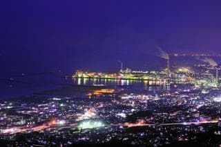 Night view from the observation deck