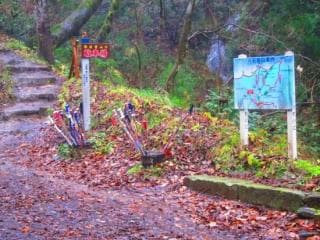 南条登山口(追田林道との合流点)