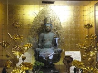 Copper Kuzo Bodhisattva statue