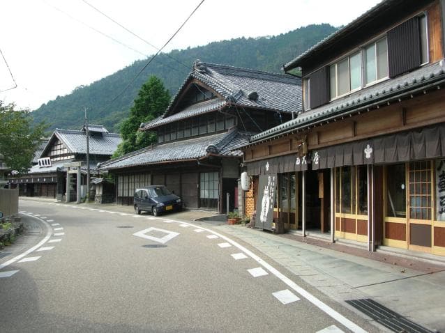 多度町の町並み