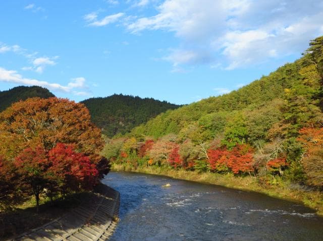 Autumn leaves of Yamatsuriyama