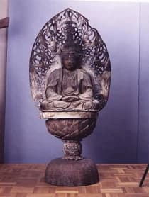 Wooden statue of Shaka Nyorai