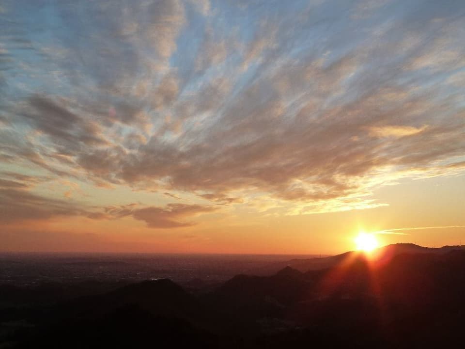 高崎市 牛伏山展望台 初日の出