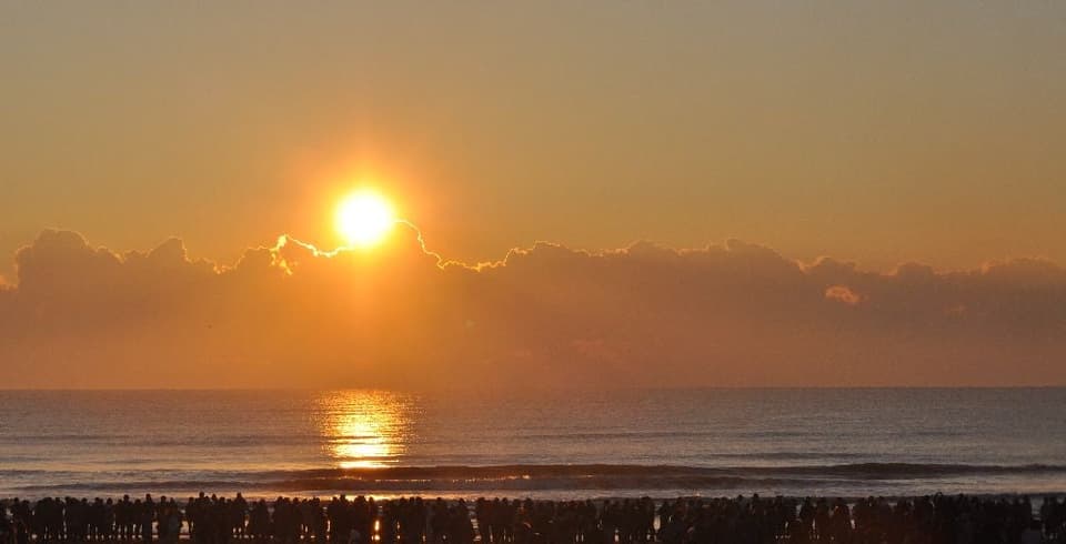 九十九里町 片貝中央海岸 初日の出