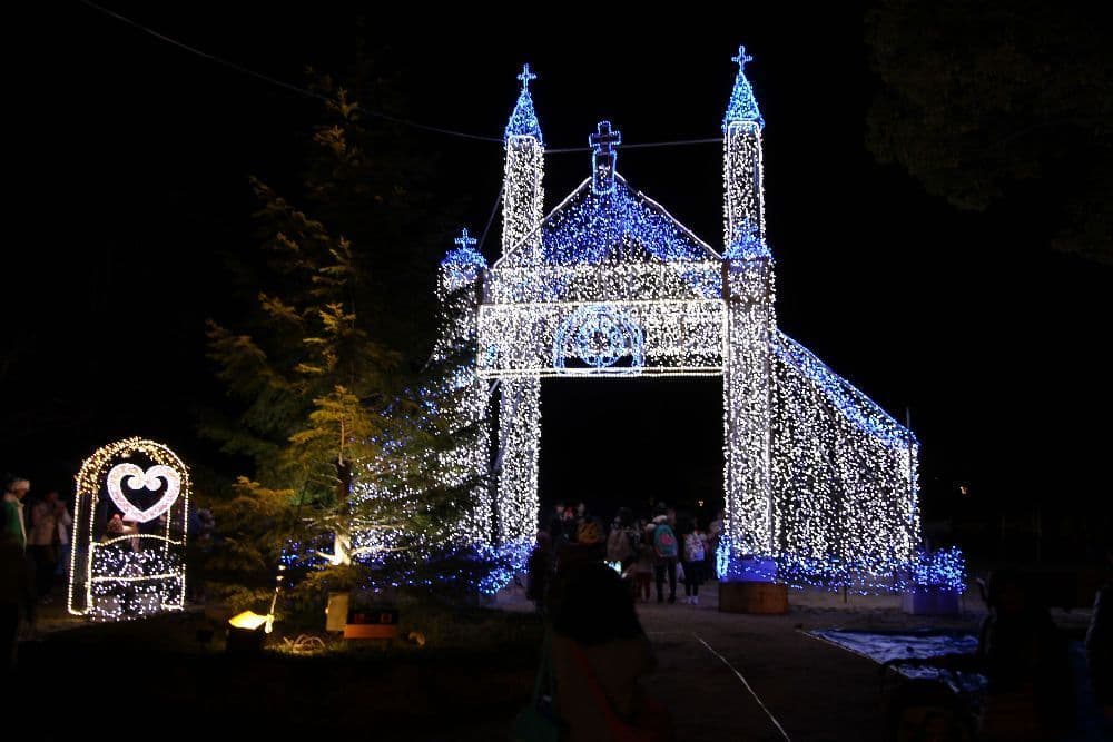 "In December, Yamaguchi City will be a Christmas market." Illumination