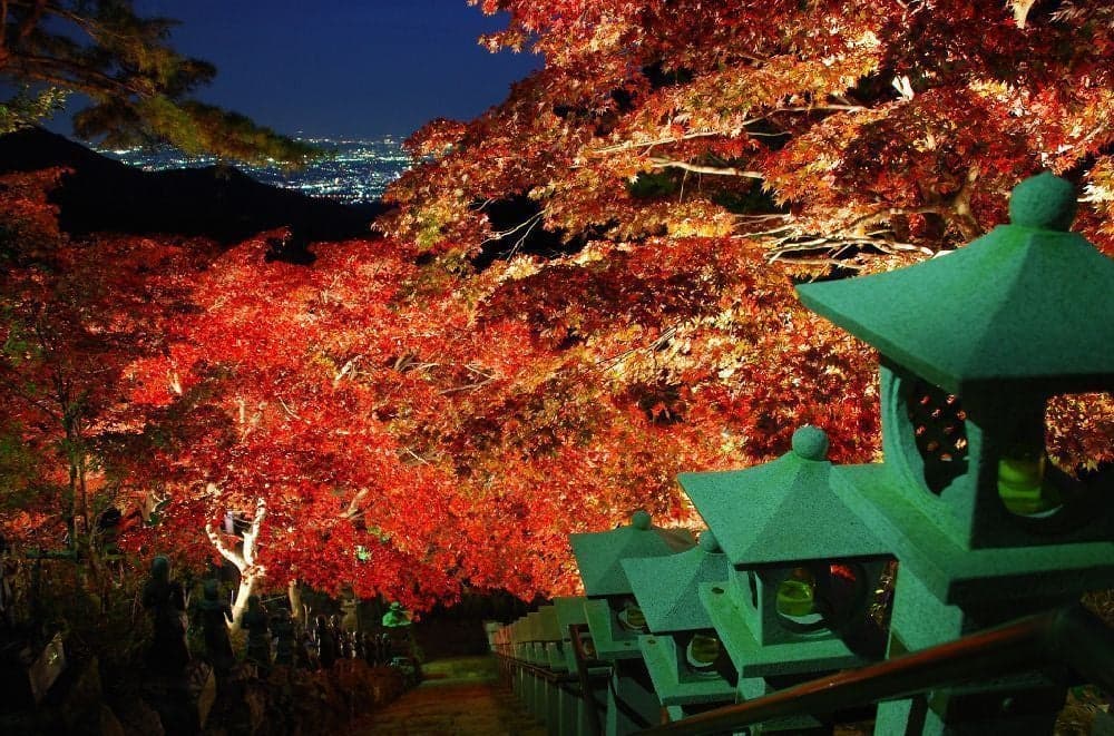 Autumn leaves of Taisanji Temple and Oyama Afurijinja Shimosha Shrine
