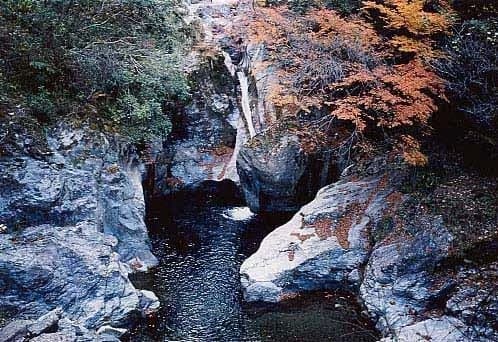 県立自然公園 中津渓谷の紅葉