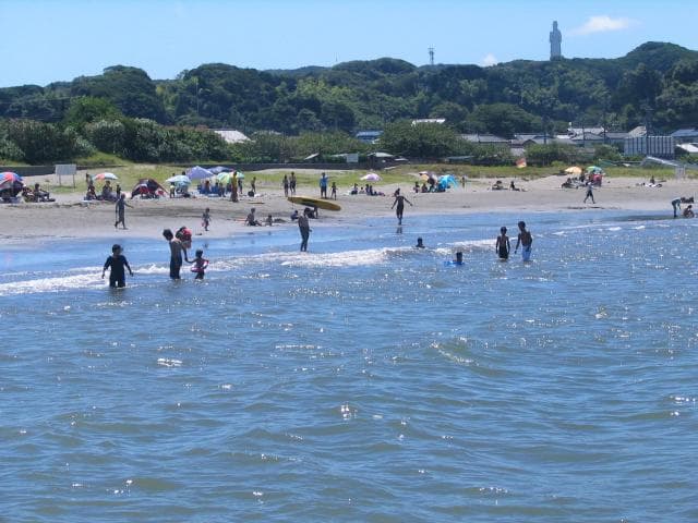 大貫中央海水浴場の様子