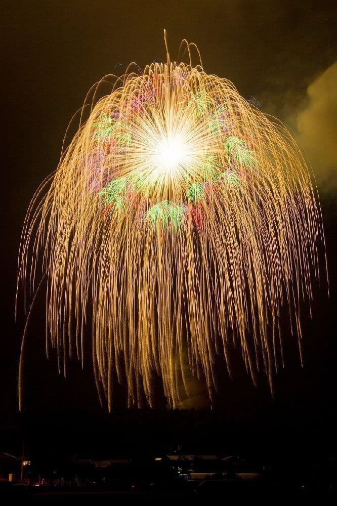Katagai Festival Asahara Shrine Autumn Festival dedication large fireworks