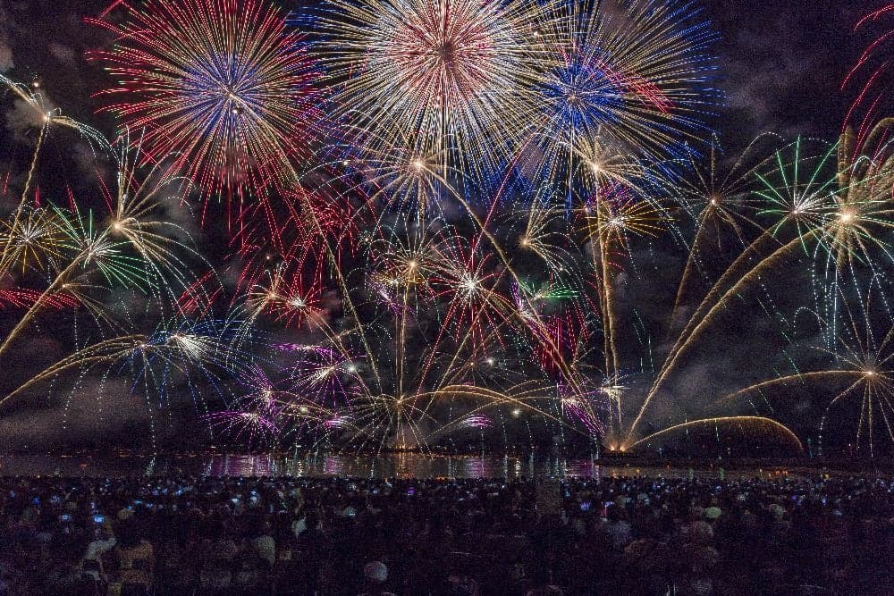 The 75th Torou Drain and Fireworks Festival