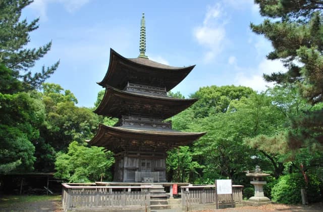 Sanmyo-ji Temple's three-storied pagoda