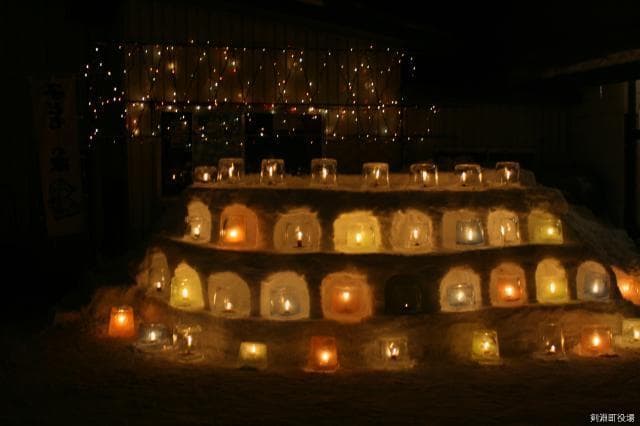 スノーフェスタ前夜祭アイスキャンドル