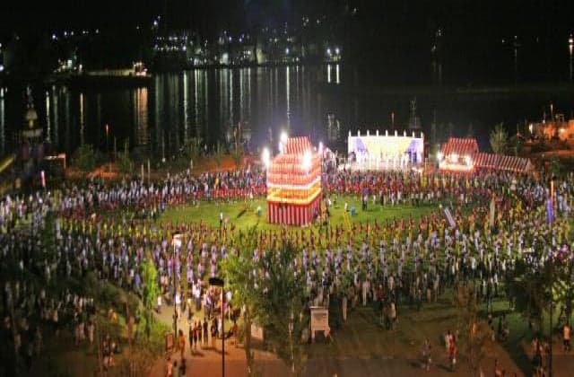 津久見扇子踊り大会1