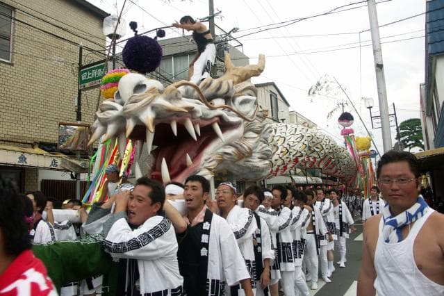 白龍の練り歩き