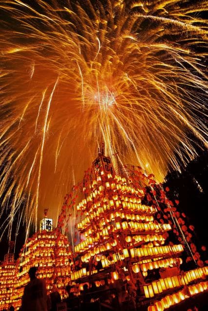Yorii Tamayodo Suitengu Festival Fireworks Festival