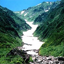 石転び沢大雪渓