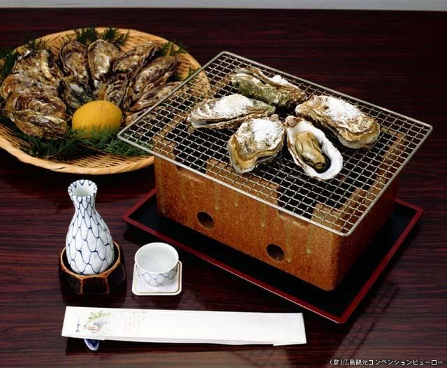 Oyster shell grilled