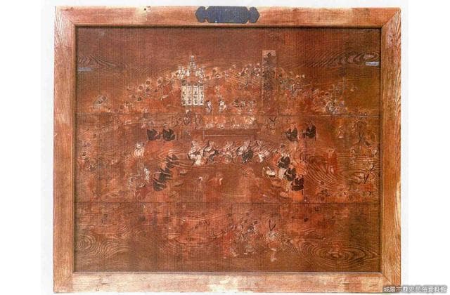 おかげ踊図絵馬 水度神社蔵