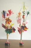 Windmills and hajiki monkeys