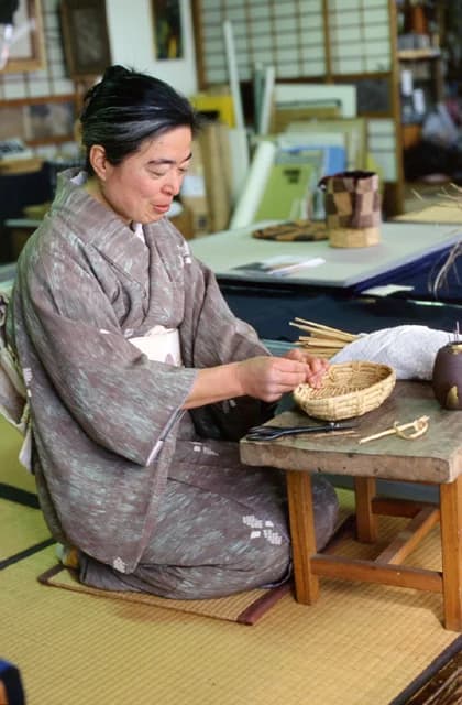 Bamboo skin knitting