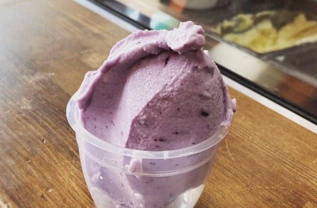 Handmade Italian-style ice cream on the floor of Forest Pier