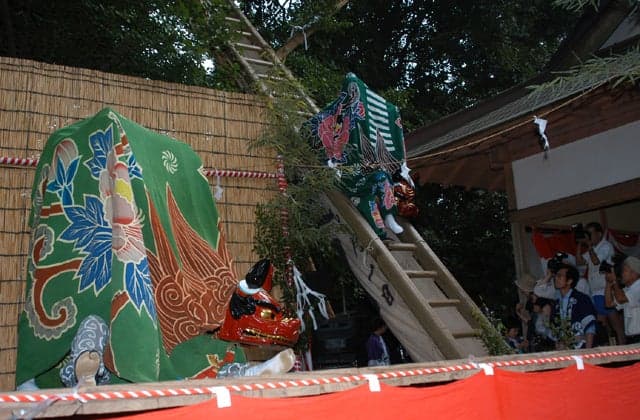 Nakadai Ladder Lion Dance