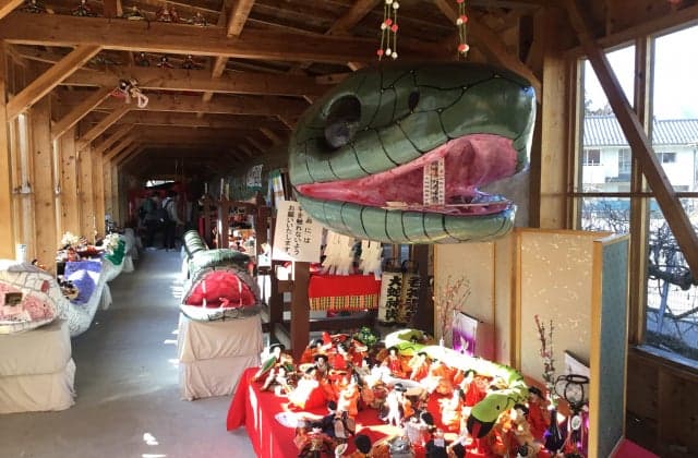 The largest snake mikoshi in Japan