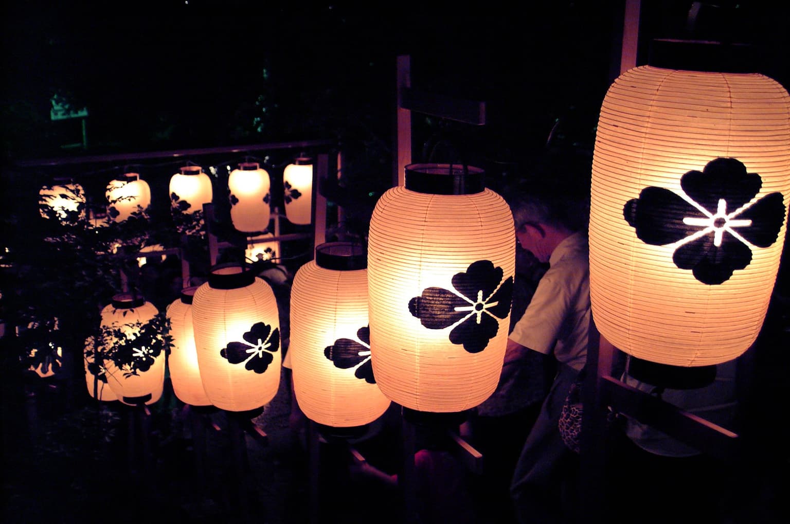 The lanterns of the shrine