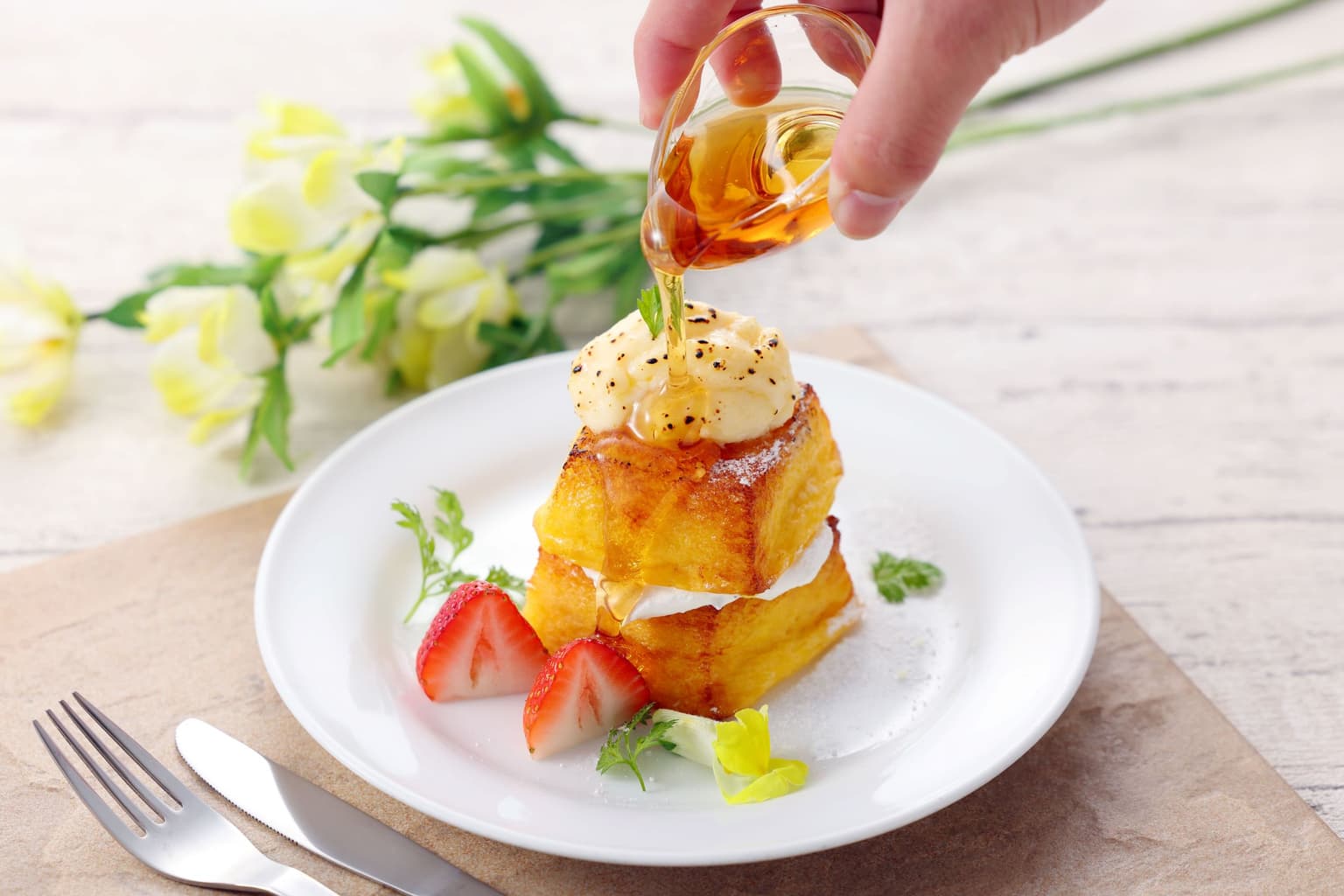 Kyukamura Hiruzen Kogen Breakfast French toast