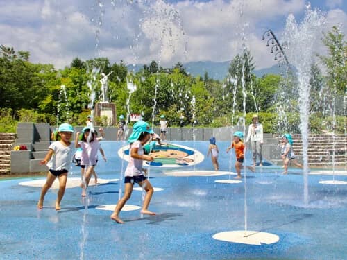 Komakappa Fountain for summer water play