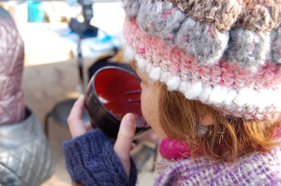 At the end, tasting and question-and-answer session with the special way of eating agar