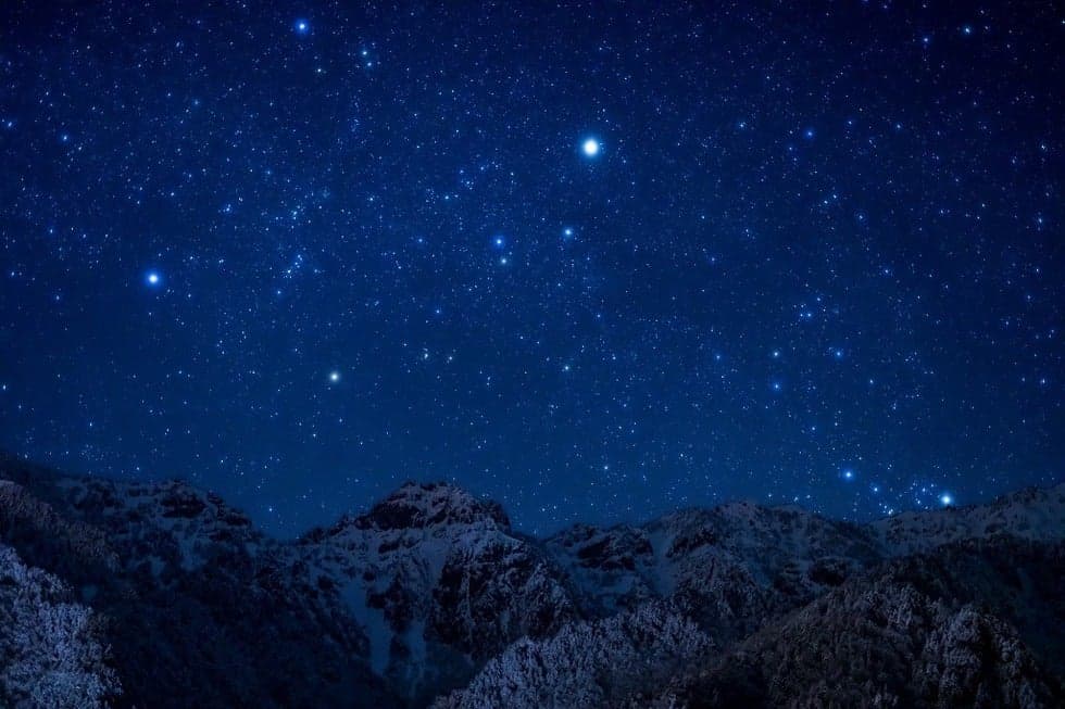 Shinhotaka Onsen Winter Sky
