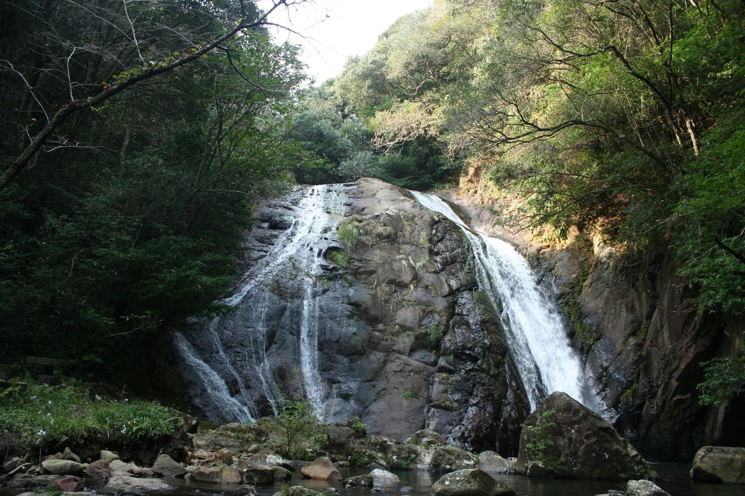 Photo of the waterfall from the front