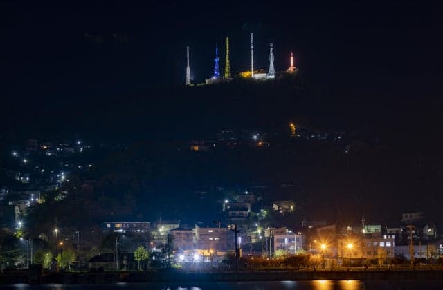 Survey mountain light-up