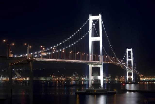 View from Hakucho-ohashi Bridge Observation Deck
