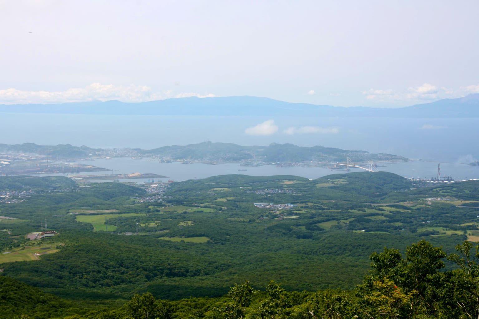 View of Muroran City from Mt. Muroran