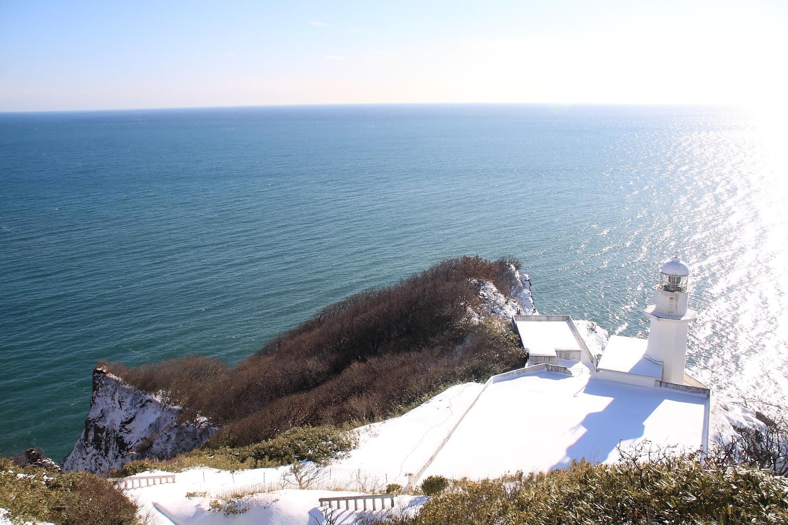 View from the Earth Cape Observation Deck in Winter
