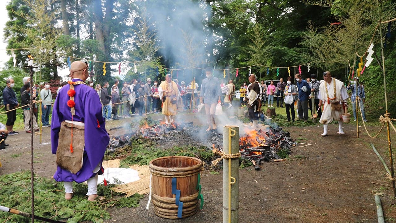Takakurayama Taisanji Shibato Goma Fire Crossing Festival