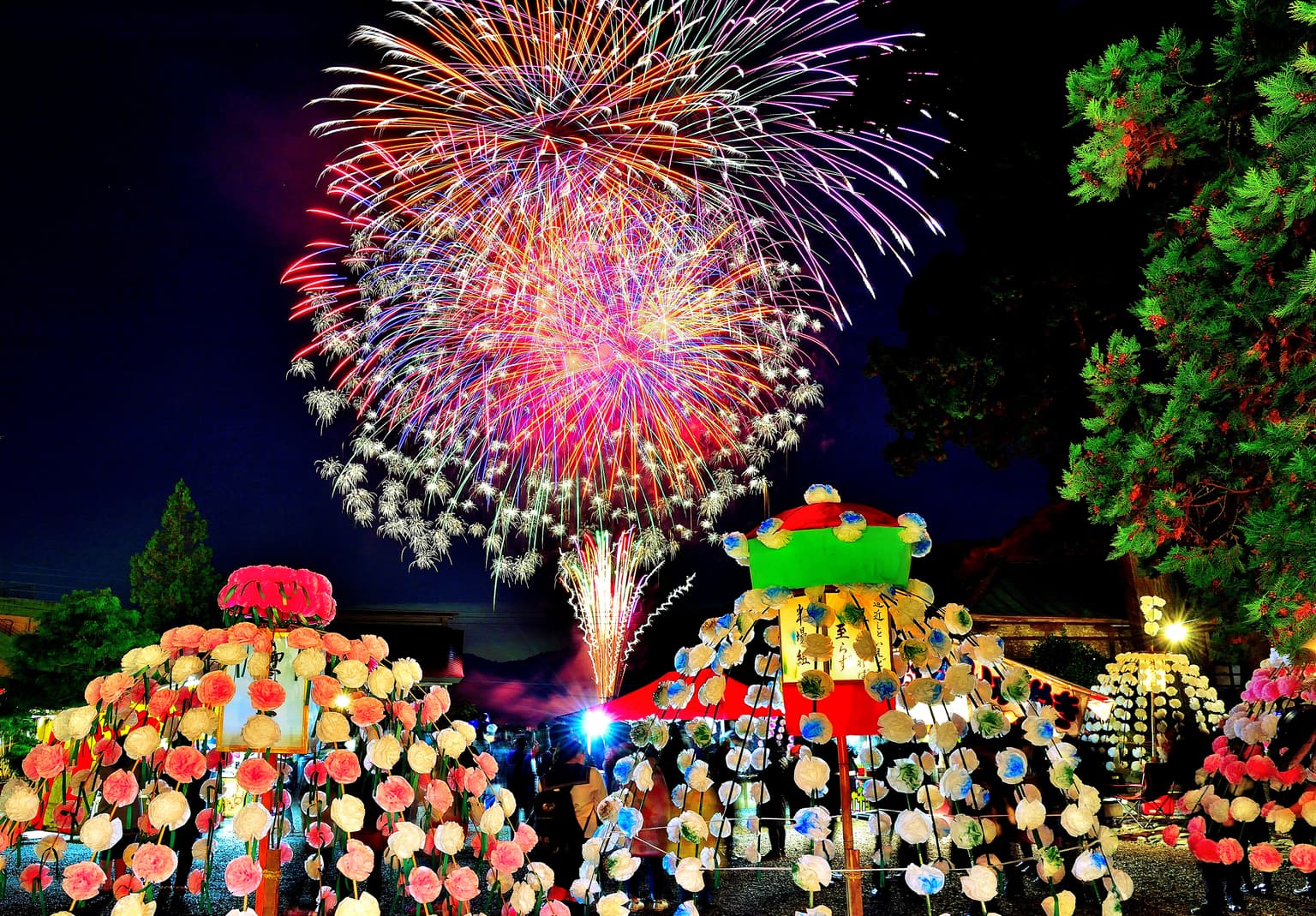 Lights and fireworks