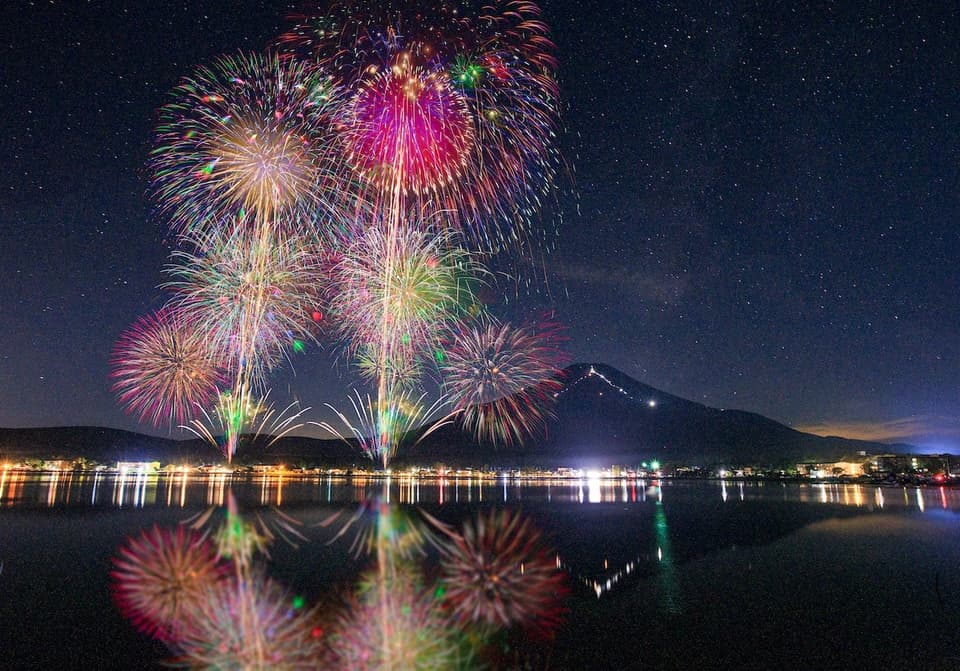 山中湖報湖祭花火大会