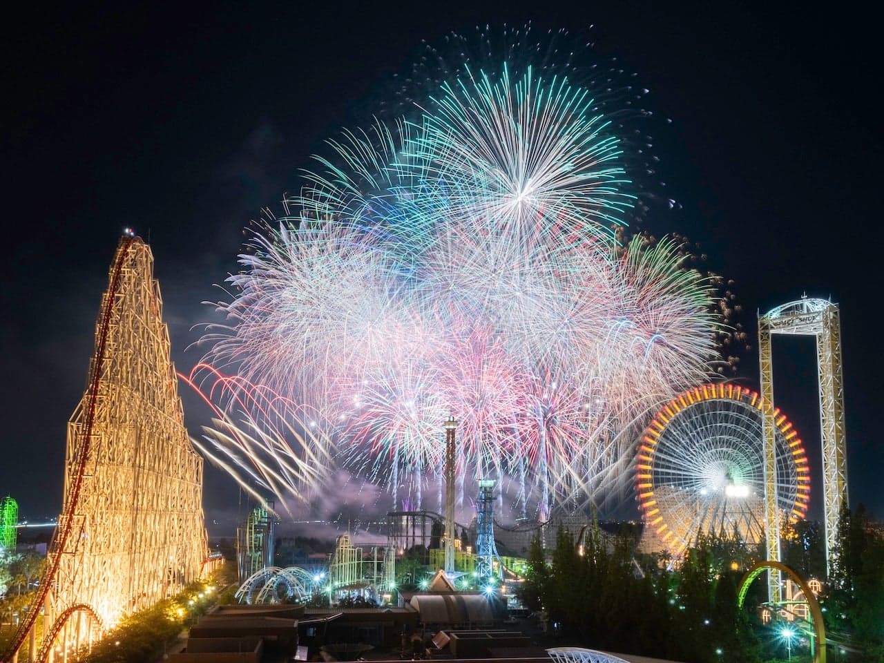 長島温泉「開業記念 大花火」