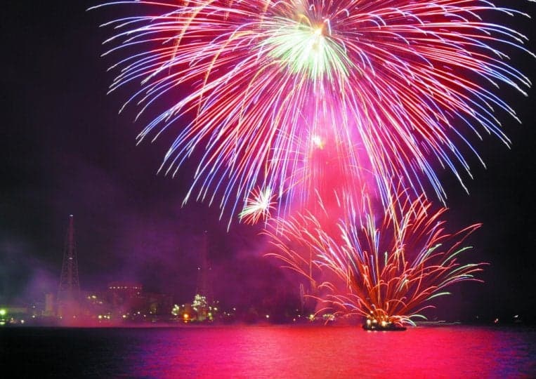 たけはら夏まつり花火大会