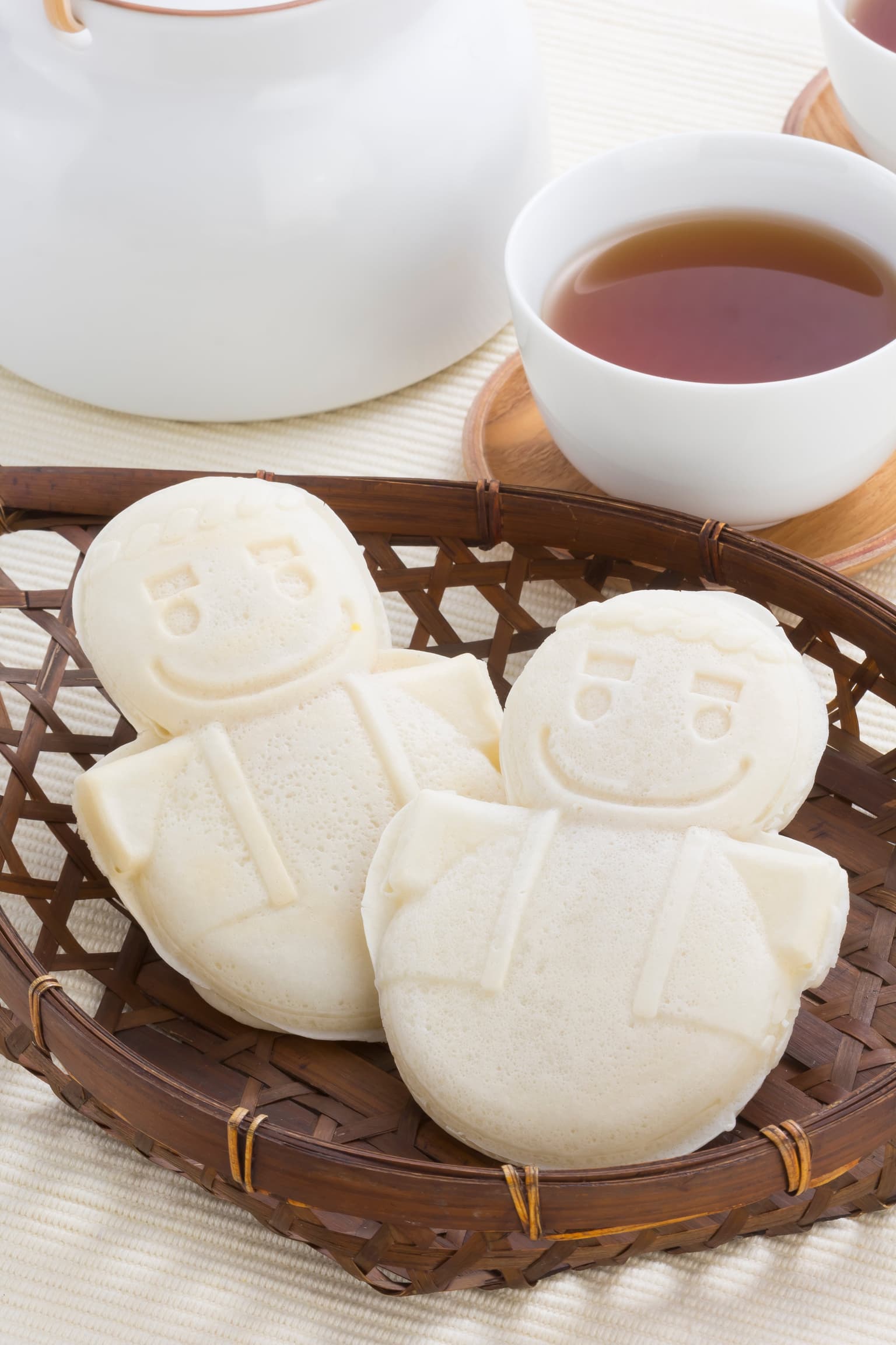 雪んこ焼き あんこ・チョコ・ごまあんの三種類の味が楽しめる。