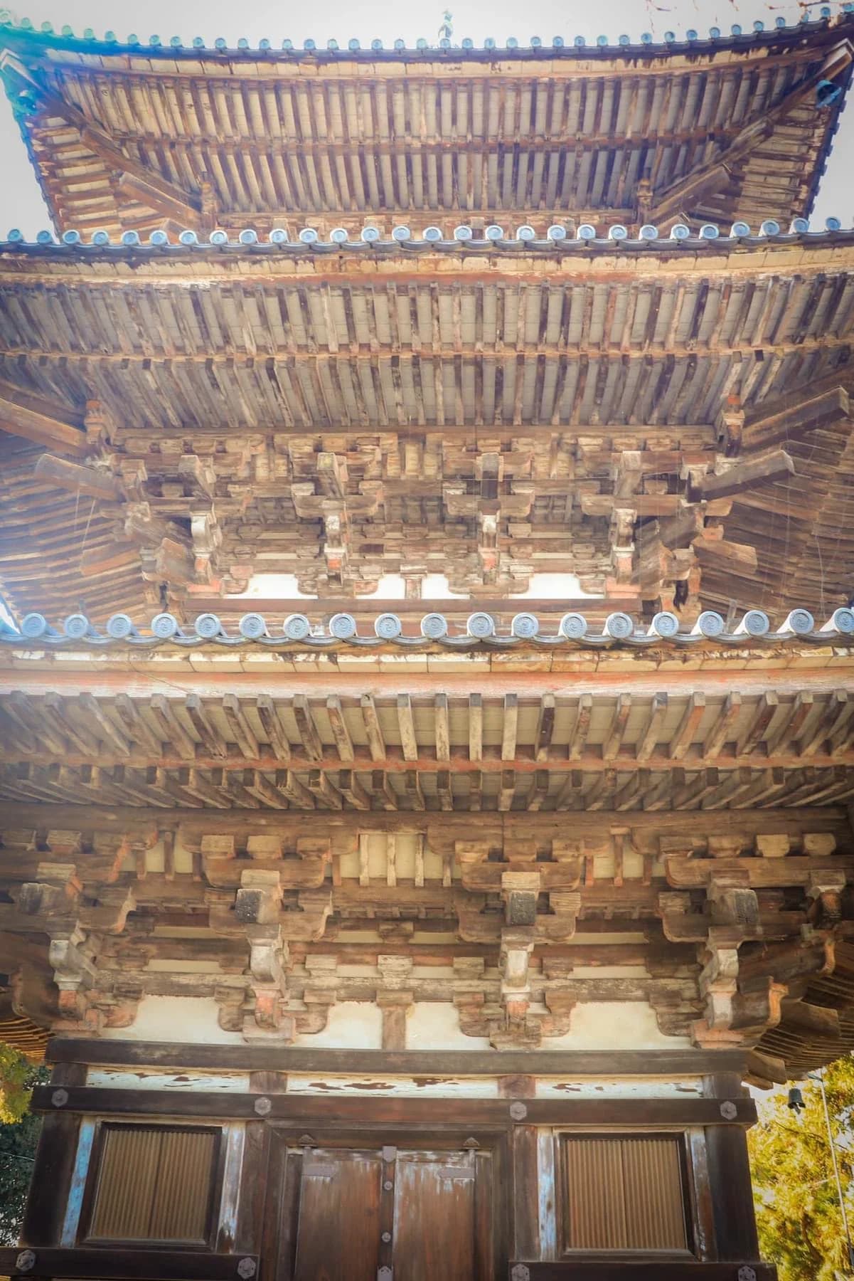 Three-storied pagoda of Kudara-ji Temple