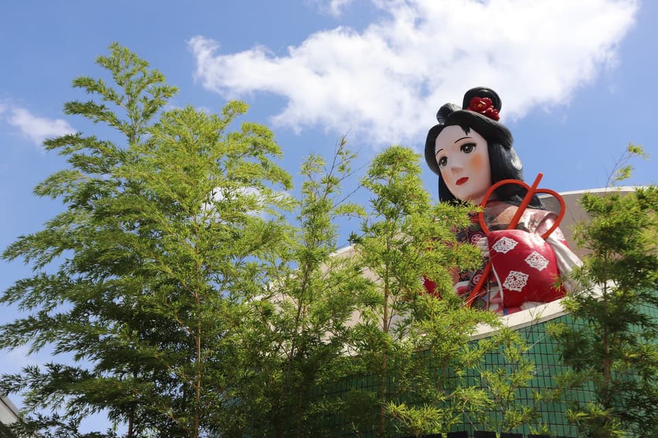 はしお元気村かぐや姫像