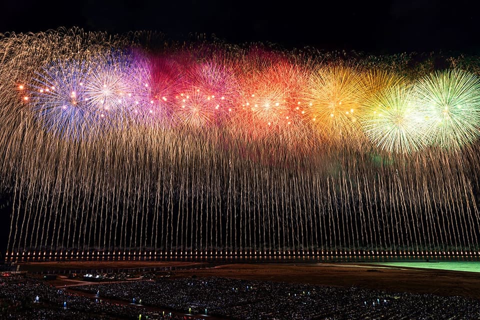 Gion Kashiwazaki Festival Sea Fireworks Festival