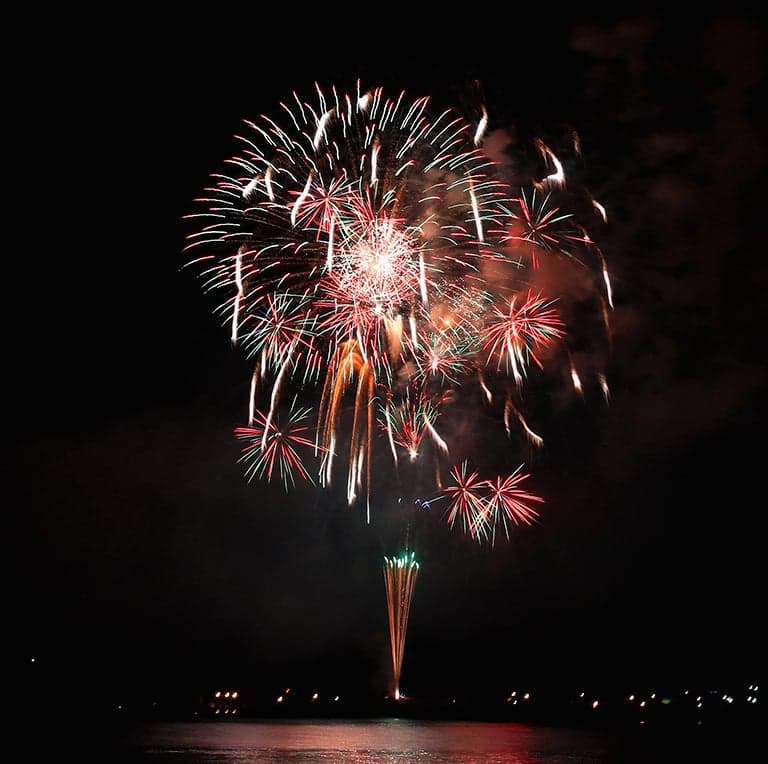 Kamogawa Fireworks Festival