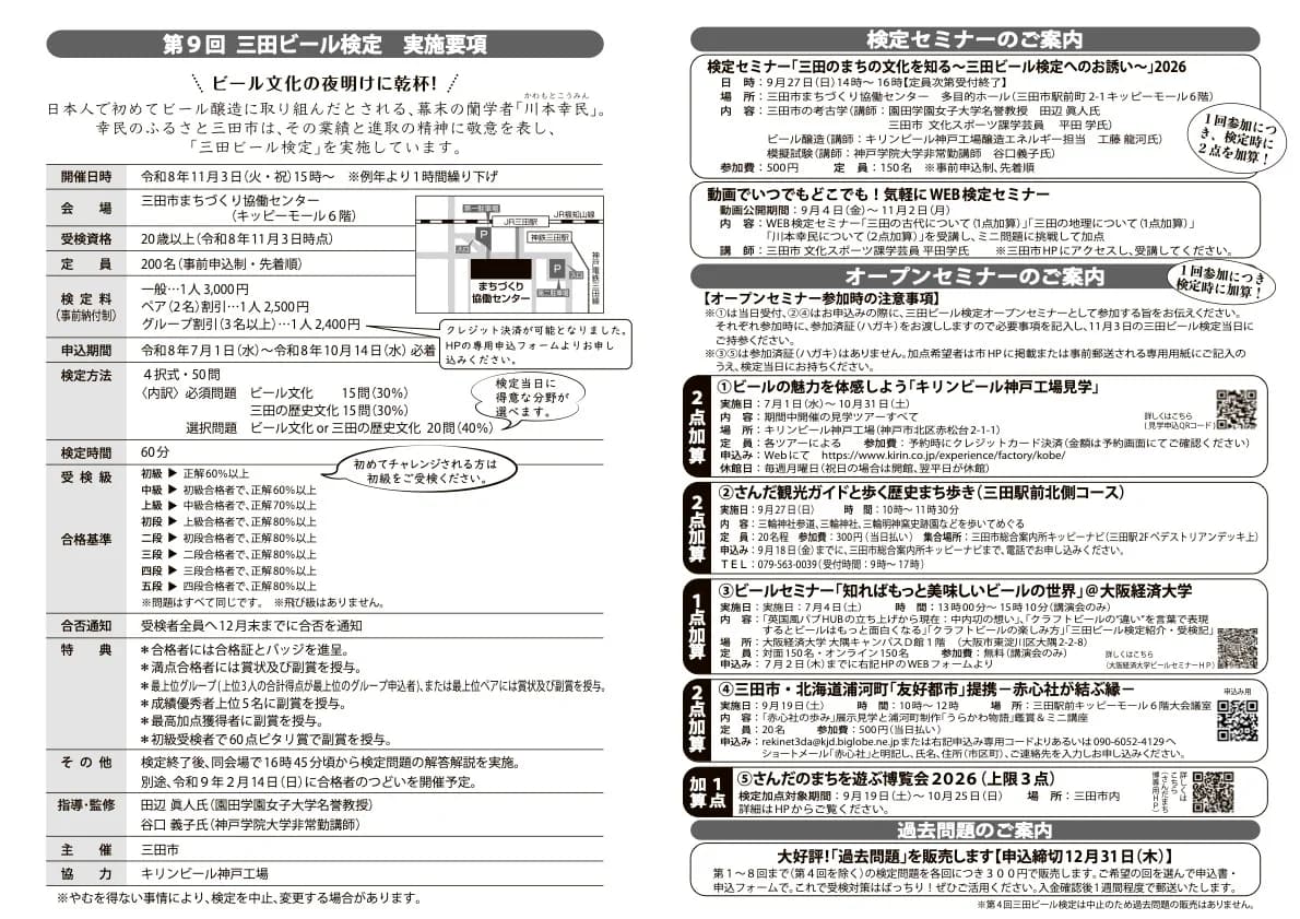 三田ビール検定