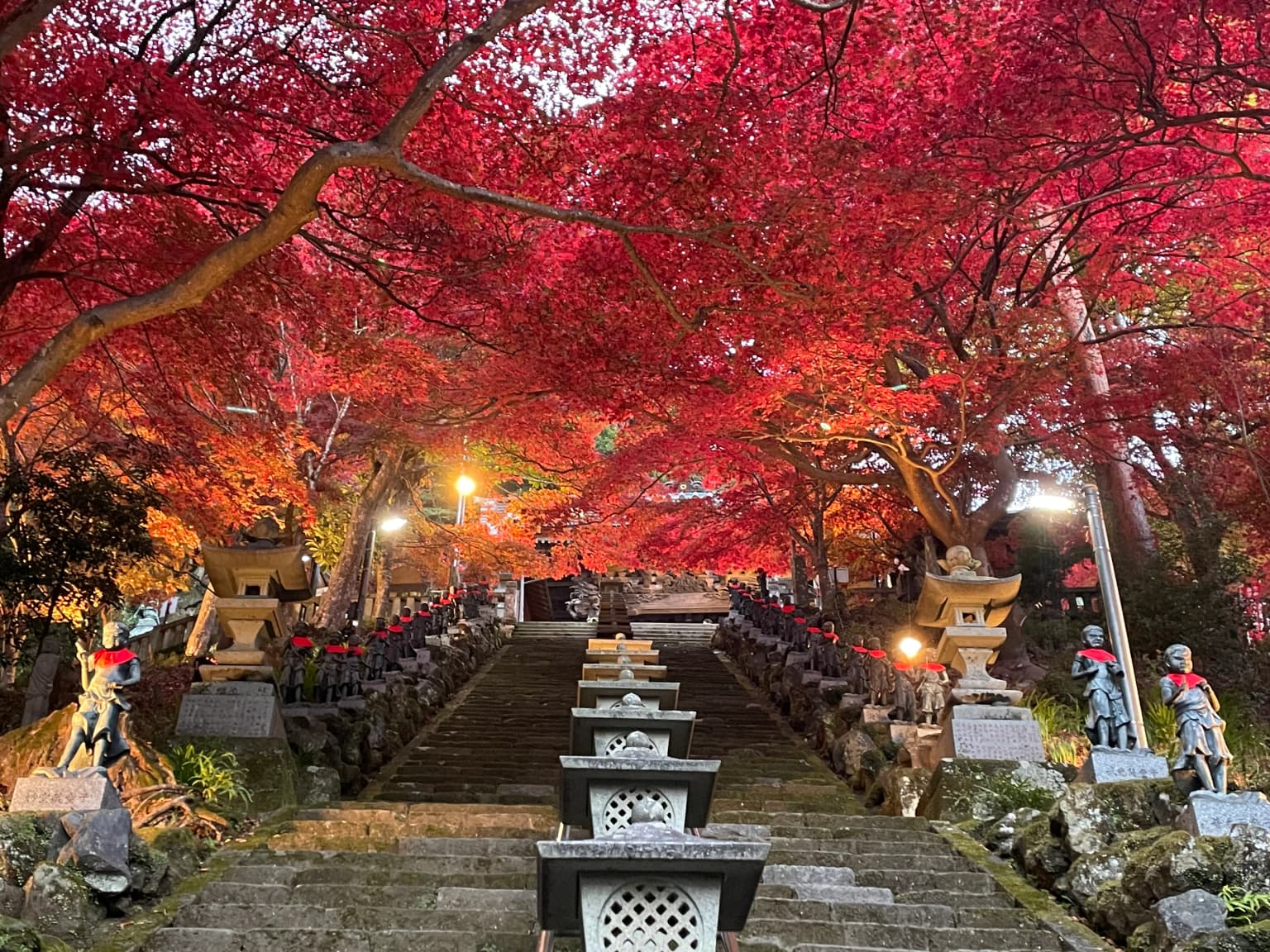 大山寺・大山阿夫利神社下社の紅葉