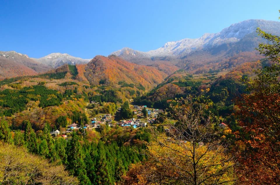中津川渓谷(秋山郷)の紅葉